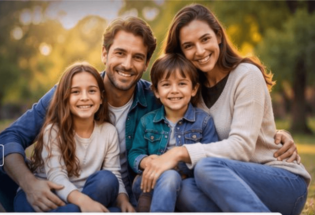 Family enjoying time together outdoors