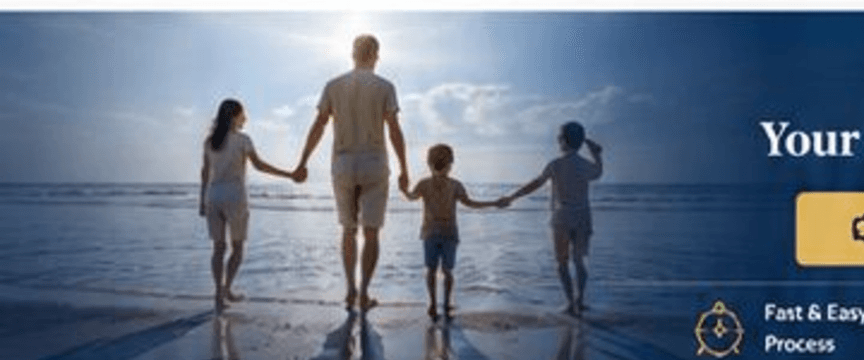Family walking on the beach